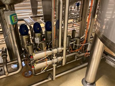Översiktsbild av Alfa laval pneumatic valve station